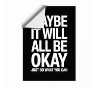 Just Do What You Can Typography Unframed Wall Art Print A2 (59.4×42cm), Wall Decor for Living Room, Bedroom, Office & Home, Art Gift