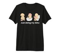 Just Doing My ADLs Dog OT Occupational Therapist Funny Premium T-Shirt