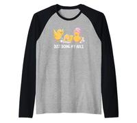 Just Doing My ADLs Occupational Therapy OT COTA Ducks Raglan Baseball Tee
