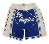 Just Don X Mitchell & Ness Men's Los Angeles Lakers Authentic Basketball Shorts 1996/97 HWC Hardwood Classiscs Blue/White (UK, Alpha, M, Regular, Long, Blue)