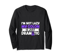 Just Dramatic Colon - Colitis Awareness Long Sleeve T-Shirt