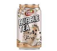Just-Drink Bubble Tea 315ml - Original, Brown Sugar, Strawberry, Thai Tea, Matcha, Taro Flavours | VIMIX (06 Cans, Original)