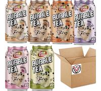 Just-Drink Bubble Tea 315ml - Original, Brown Sugar, Strawberry, Thai Tea, Matcha, Taro Flavours | VIMIX (12 Cans, Random Mixed)