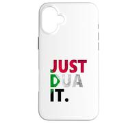 Just Dua It Islam Muslim Islamic Dhikr Pray for Palestine Case for iPhone 16 Plus