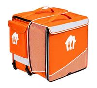Just Eat Insulated Food Delivery Backpack, Expandable Thermal Courier Bag with Dividers, Reflective Strips, Waterproof RPET, 48 x 50 x 28 cm