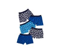 Just Essentials Boy's 5 Pack Football Print Boxers in Royal | Size: 11-12 Years Just Essentials Royal 11-12 Years