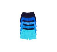 Just Essentials Boy's 5 Pack Plain Colour Boxers in Blue | Size: 11-12 Years Just Essentials Blue 11-12 Years