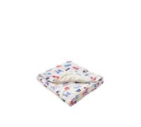 Just Essentials Cats Print Reversible Fleece Blanket in Pink | Size: Small Just Essentials Pink Small