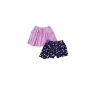 Just Essentials Girl's 2 Pack Jersey Skorts in Lilac | Size: 7-8 Years Just Essentials Lilac 7-8 Years