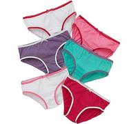 Just Essentials Girls Back To School Multi Pack Cotton Plain Briefs UK Seller - Pink-Lilac - 10/11 Years