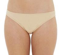 Just Essentials Women's Ladies Multipack of 4 Hi-Leg Briefs Cotton Plain Colours UK Seller - Nude - Size 10