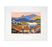 'Just Ewe And Me Kid' Mounted Print by Thomas Joseph - Sheep Art