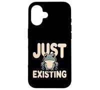 Just Existing Cute Frog Case for iPhone 16