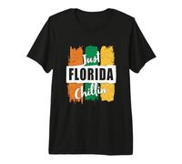 Just Florida Chillin' Floridian State Chilling Vintage Retro Premium T-Shirt