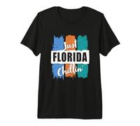 Just Florida Chillin' Floridian State Chilling Vintage Retro Premium T-Shirt