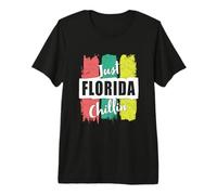 Just Florida Chillin' Floridian State Chilling Vintage Retro Premium T-Shirt