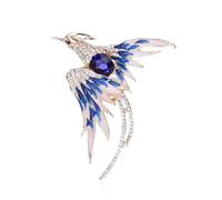 Just Follow Animal Brooch for Women Cute Lapel Colorful Crystal Rhinestone Phoenix Brooch Pin Fashion Jewelry Accessories Gift for Mom Wife Women Girls, Metal, no gemstone