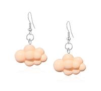 Just Follow Cloud Earrings for Women Raindrop Weather Dangle Drop Statement Studs Earrings Jewelry Gifts, Resin, No Gemstone