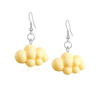 Just Follow Cloud Earrings for Women Raindrop Weather Dangle Drop Statement Studs Earrings Jewelry Gifts, Resin, No Gemstone