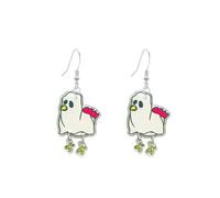 Just Follow Funny Halloween Earrings Double Sided Acrylic Chicken Earrings Cute Lightweight Animal Jewelry, L, Acrylic, No Gemstone