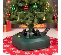 Just for Christmas Heavy Duty Christmas Tree Holder Stand with 3.2L Large Water Tank 2.3m Real Xmas Tree Stand with Foot Pedal Operated Large Christmas Tree Stand for Real Christmas Tree Easy Set Up