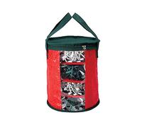 Just for Christmas Light Storage Reel Holder Bag with 4 Compartments Holds up to 800 Lights Zip Top Closure Easy Carry Handles Lightweight Holiday Décor Storage Bag