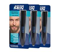 Just For Men 1-Day Beard & Brow Color - Temporary, Up to 30 Applications - Light Brown (Pack of 3)