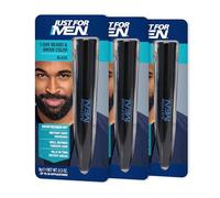 Just For Men 1-Day Beard & Brow Color - Temporary, Black - Up to 30 Applications (Pack of 3)