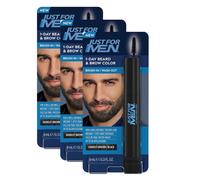 Just for Men 1-Day Beard & Brow Color Temporary Color for Beard and Eyebrows For a Fuller Well-Defined Look Up to 30 Applications Darkest Br