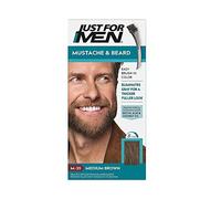 Just for men 6 x Beard and Mustache Colour Permanent Dye with Brush without Ammonia Medium Chestnut M-35 2 x 14 ml Colour Gel