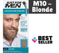 Just for men Moustache & Beard Medium Brown Dye, Eliminates Grey for a Thicker & Fuller Look M35