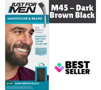 Just For Men M35 Moustache and Beard Facial Hair Color Medium Brown
