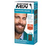 Just for Men Brush-In Color Gel for Mustache Beard & Sideburns Medium-Dark Brown M-40