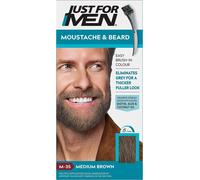 Just For Men M35 Moustache and Beard Facial Hair Color Medium Brown