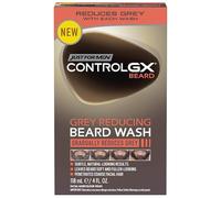 Just For Men Control GX Beard Wash, Reduces Grey with Each Wash for Subtle, Natural - Looking Results - All Shades, 118 ml