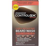 Just For Men Control GX Beard Wash, Reduces Grey with Each Wash for Subtle, Natural - Looking Results - All Shades, 118 ml