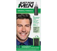Just For Men Hair Dye Gel, Dark Brown Black Hair Dye, Hair Colour Men, Covers Only Grey Hair and Restores the Original Colour for a Natural Look, H45