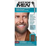 Just for Men Moustache and Beard Medium Brown Colour, Eliminates Grey for a Thicker and Fuller Look - M35