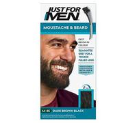Just For Men Moustache & Beard Brush-In Colour Gel, Dark Brown - Black