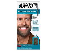 Just For Men Moustache & Beard Brush-In Colour Gel, Medium Brown
