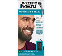 Just for men Moustache & Beard Dark Brown Dye, Eliminates Grey for a Thicker & Fuller Look M45