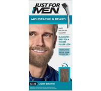 Just for men Moustache & Beard Light Brown Dye , Eliminates Grey for a Thicker & Fuller Look M25