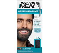 Just for men Moustache & Beard Real Black Dye , Eliminates Grey for a Thicker & Fuller Look M55