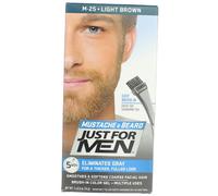 Just For Men Mustache & Beard Coloring for Gray Hair, M-25 Light Brown