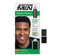 Just for men Original Formula Jet Black Hair Dye, Restores Original Colour for a Natural Look, H60