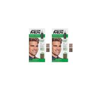 Just For Men Original Formula Light Brown Hair Dye, Targets Only The Grey Hairs, Restoring The Original Colour For a Natural Look - H25 (Pack of 2)