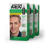 Just For Men Shampoo-In Hair Color, Sandy Blond 10, 1 Application, (Pack Of 3)
