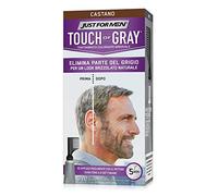 Just For Men Touch of Gray, Hair Coloring with Comb Applicator, Great for a Salt and Pepper Look - Dark Brown, T-45