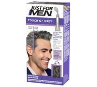 Just For Men Touch of Grey Dark Brown Hair Dye, T45 | Achieve a salt & pepper look by gradually reducing a little grey. No ammonia or peroxide. Works within 5 minutes