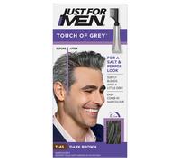 Just For Men Touch of Grey Hair Dye Dark Brown T-45 Subtle Grey Coverage